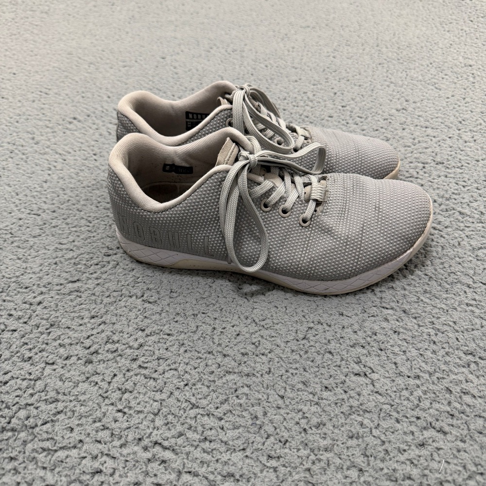 NOBULL Shoes Womens 9 Mens 7.5 Grey SuperFabric Trainer Low Top Gym CrossFit